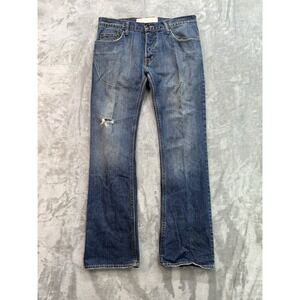 Vintage Matix Gripper Jean Men Sz 33x33 Blue BootCut Western Cowboy Rodeo Grunge